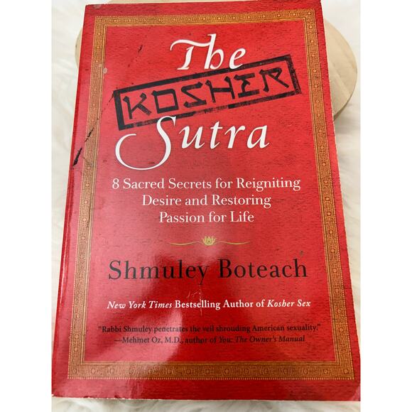 The Kosher Sutra Book by Shmuley Boteach EUC Paperback - Picture 1 of 3